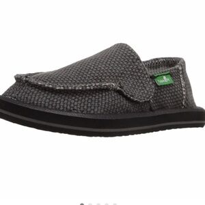 Sanuk Kids Gray Canvas Slippers